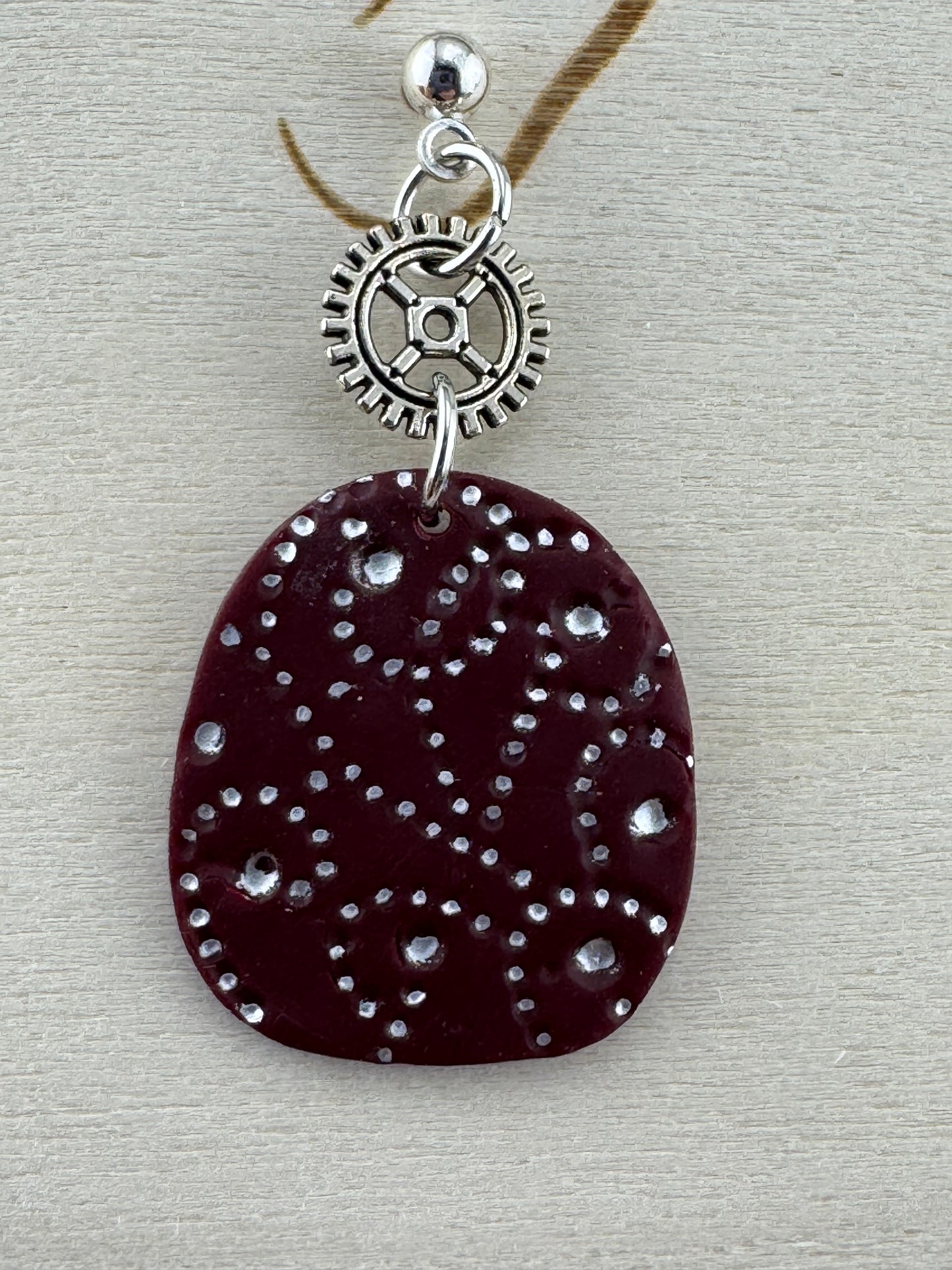 Alazarin Red Earring in Gold or Silver