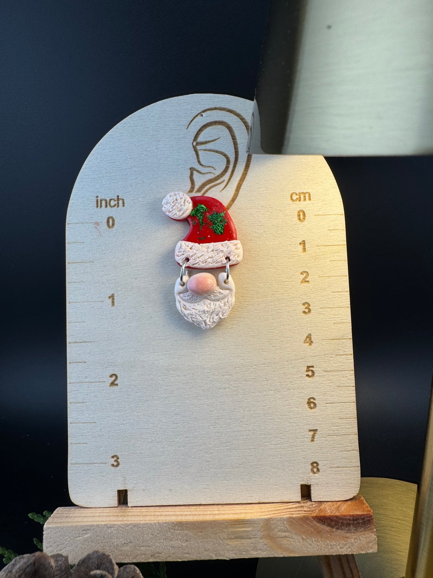 Santa Gnome Earring Studs