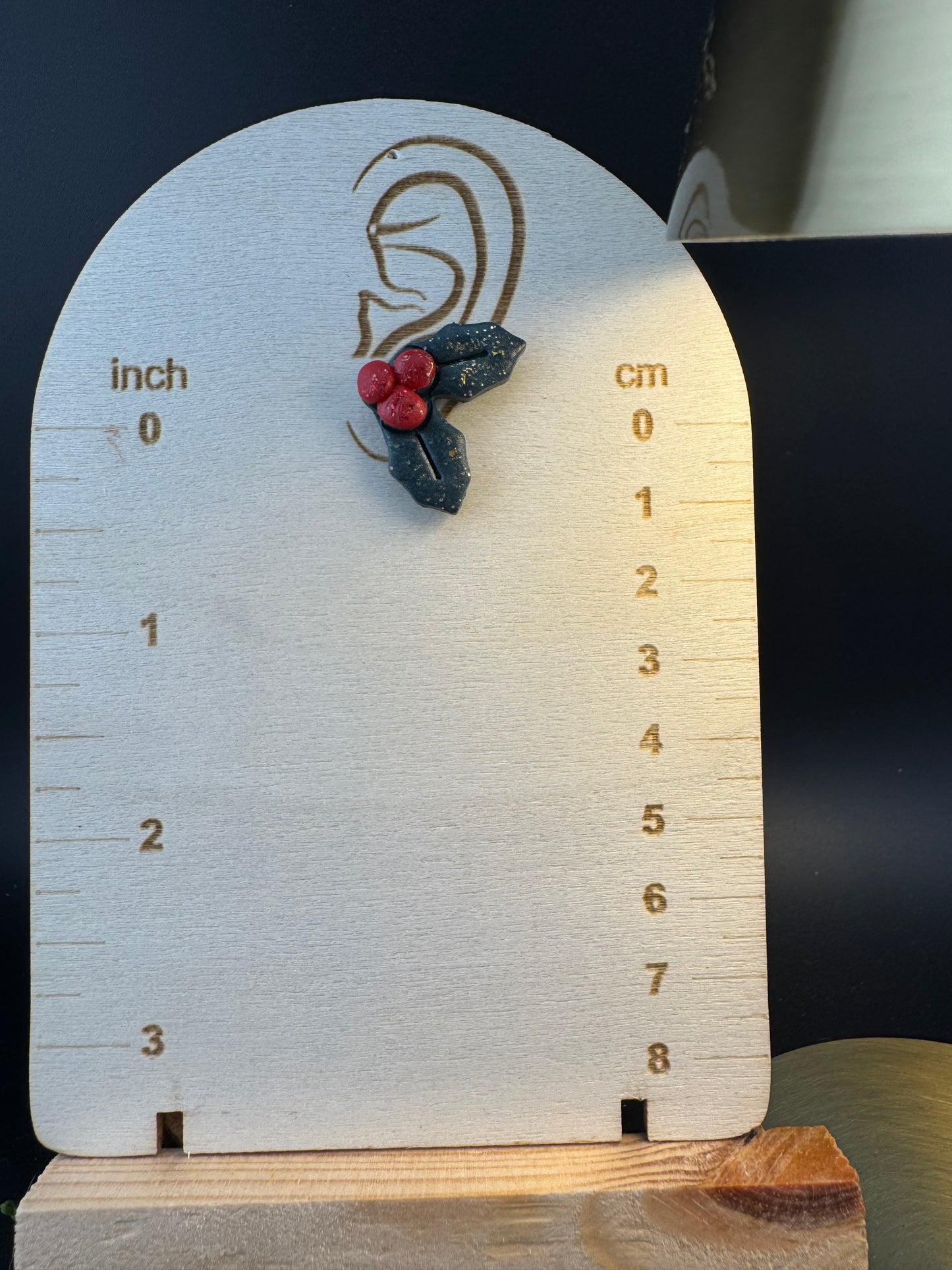 Holly Berry Stud Earrings