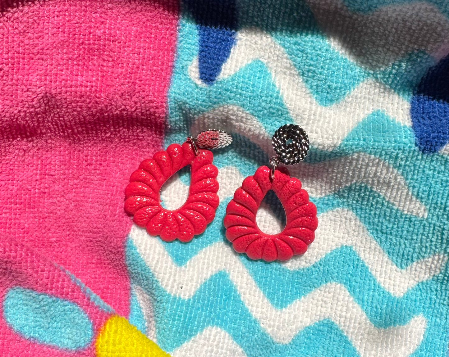 Watermelon Splash Drop Earrings