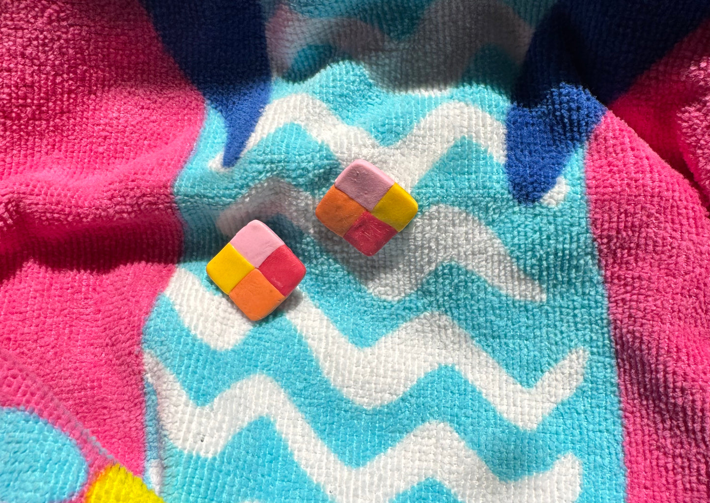 Slushie Square Stud Earrings