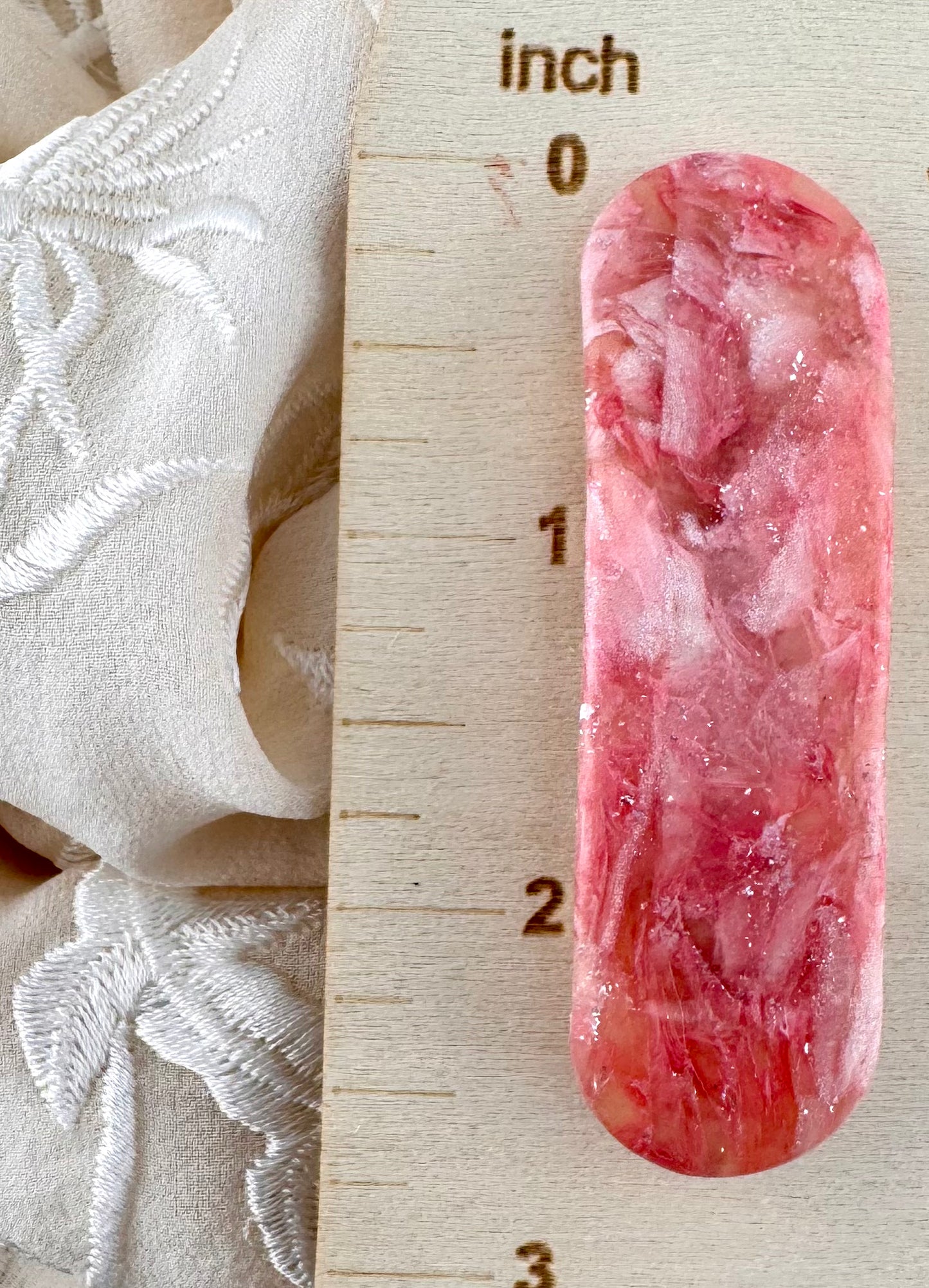 Rose Quartz French Barrette