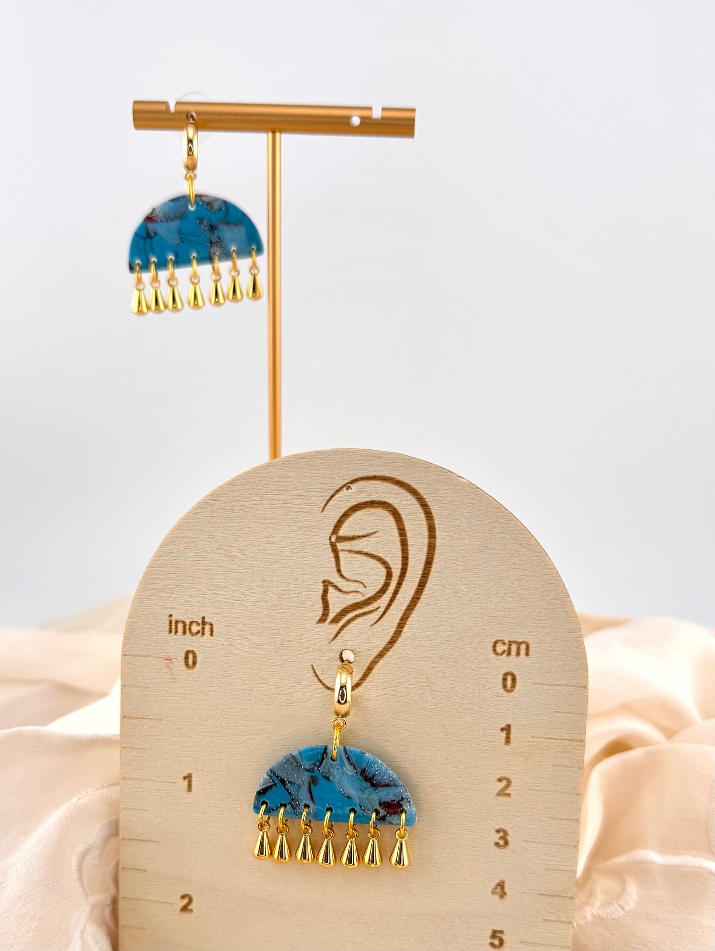 Turquoise series- Turquoise Fringe Earrings