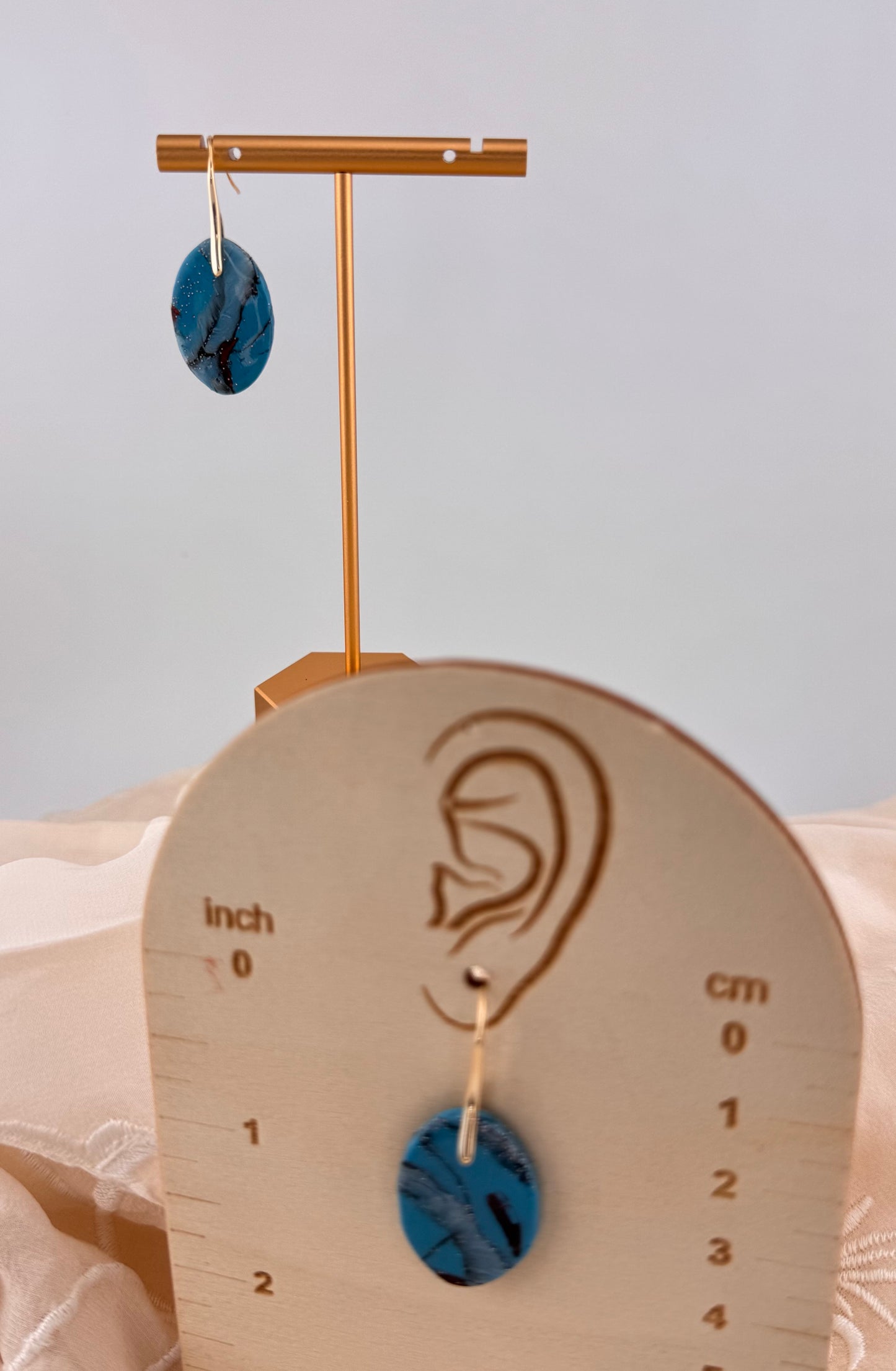 Turquoise Series- Turquoise Oval Drop Earrings