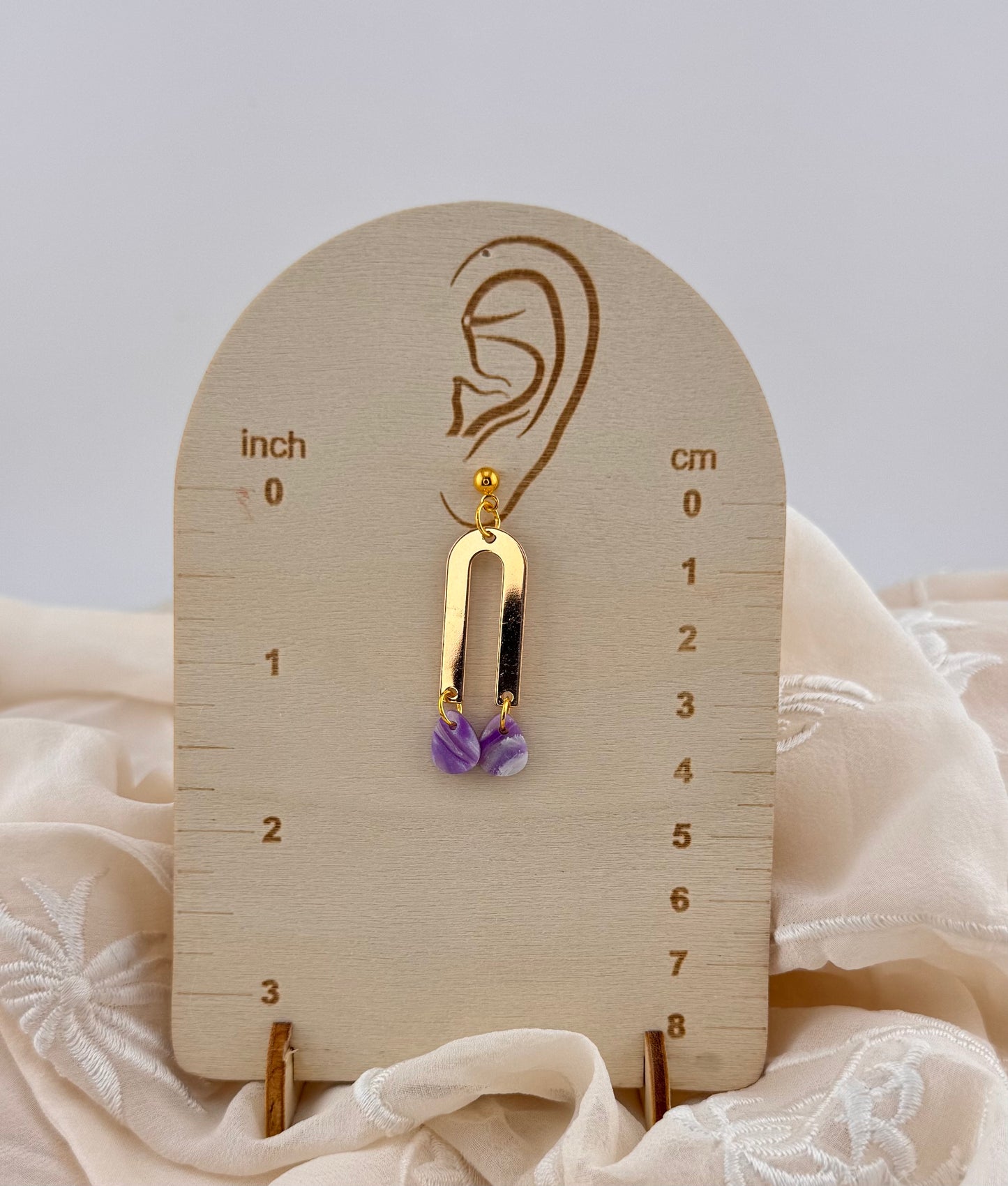 Amethyst Series- Amethyst Arches Earrings