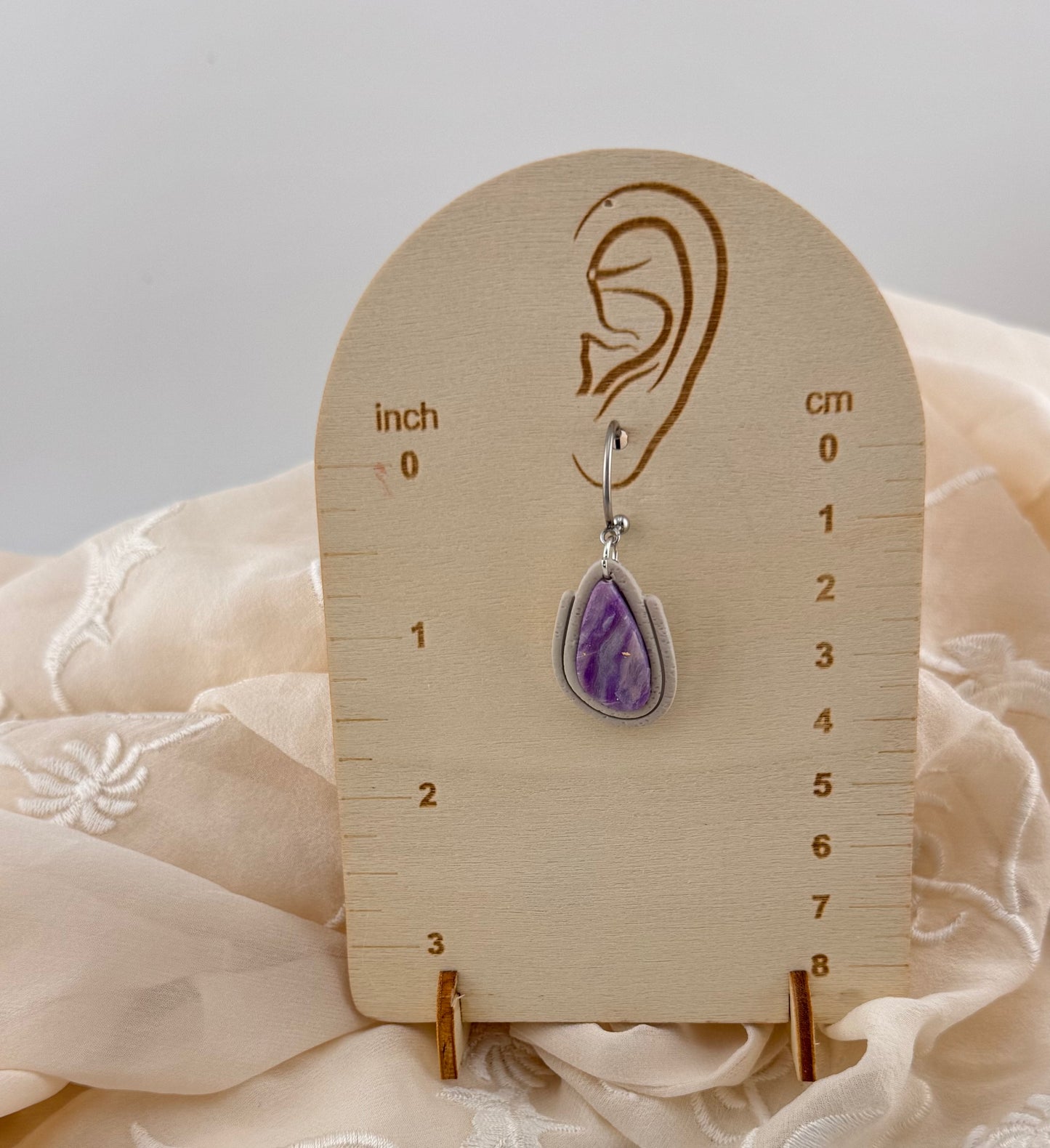 Amethyst Series- Amethyst Silver-Teardrop Earrings