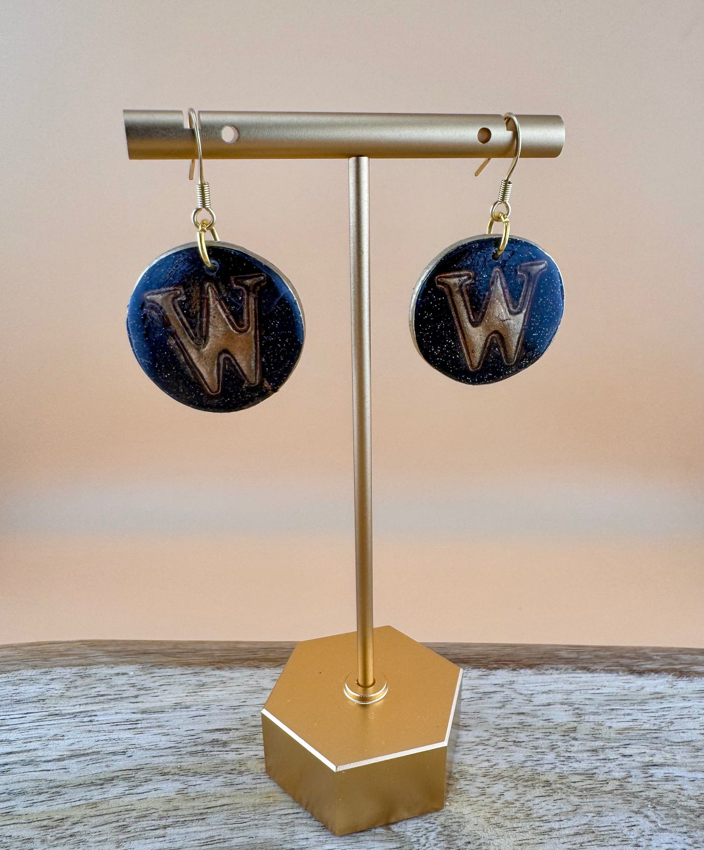 Pirate Pride "W" Statement Earrings