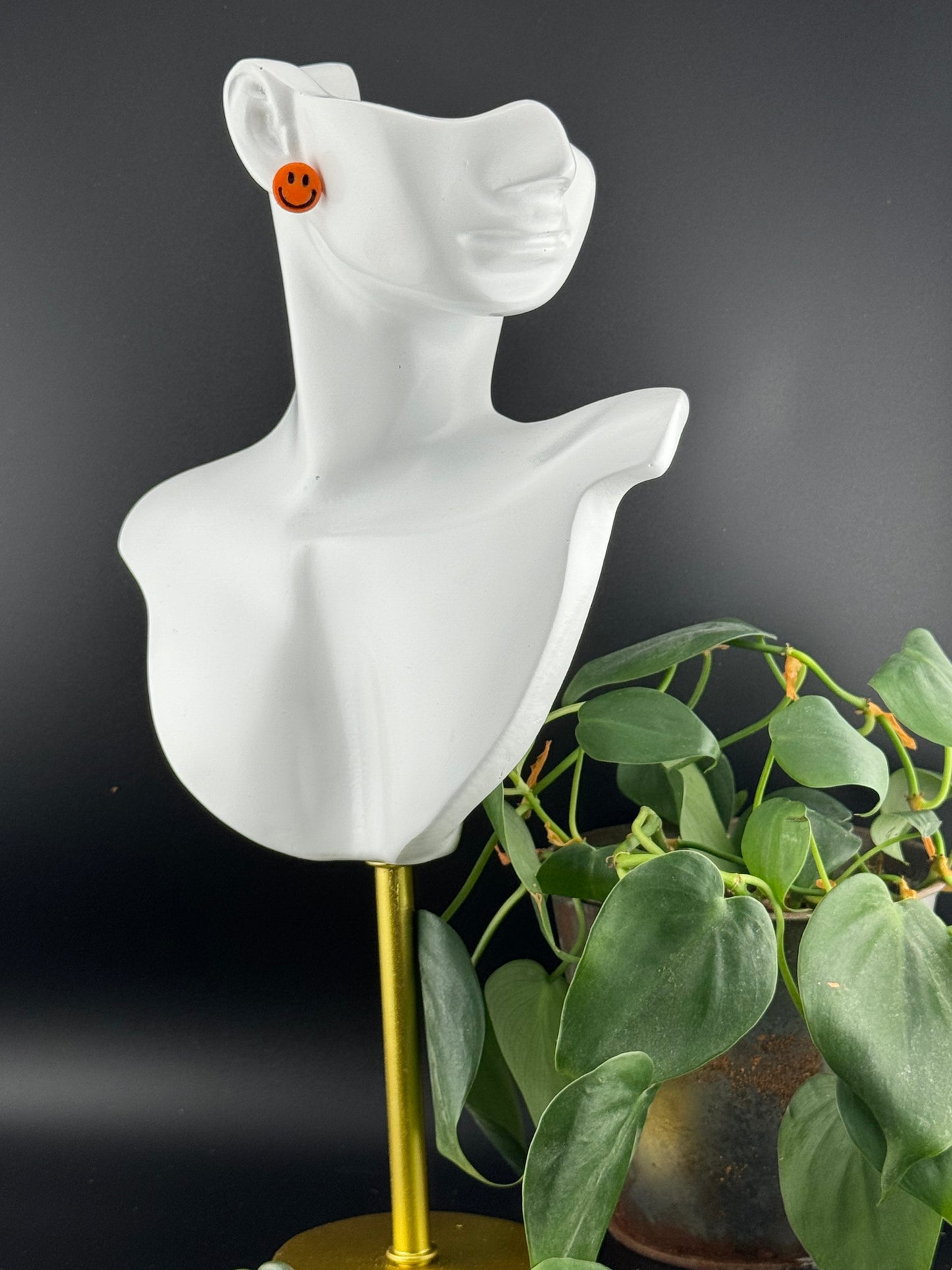 School Spirit Smiley face stud( Comes in Several Colors)