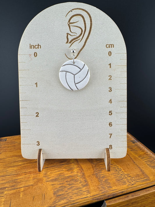 Volleyball with Silver Ball Post