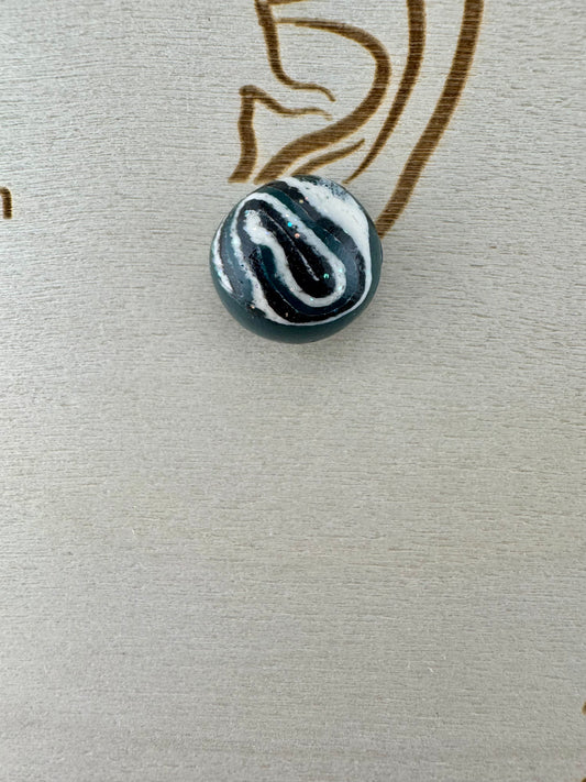 School Spirit Tye-Dye Cabachon Stud(Comes in Several Colors)