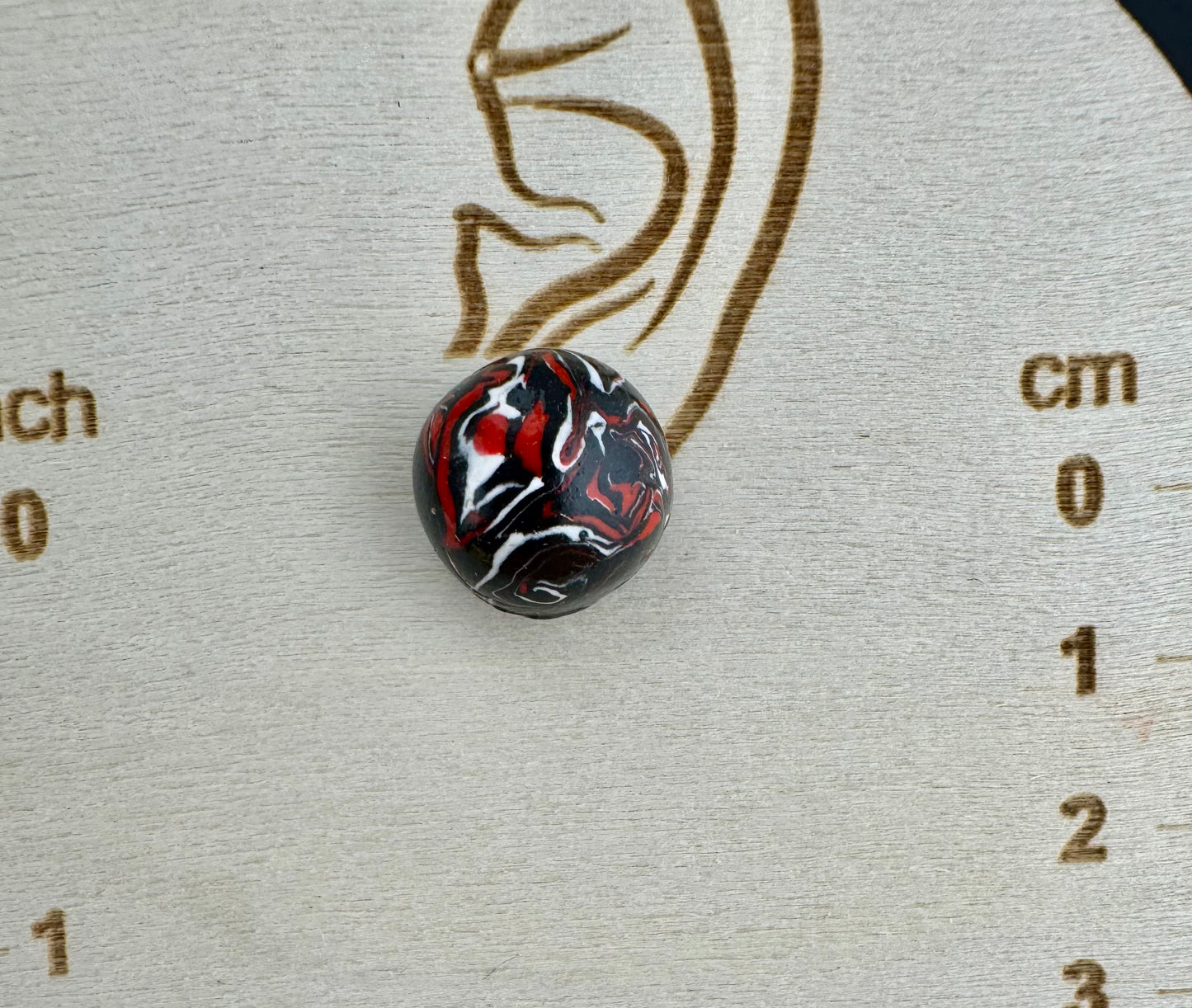 School Spirit Tye-Dye Cabachon Stud(Comes in Several Colors)