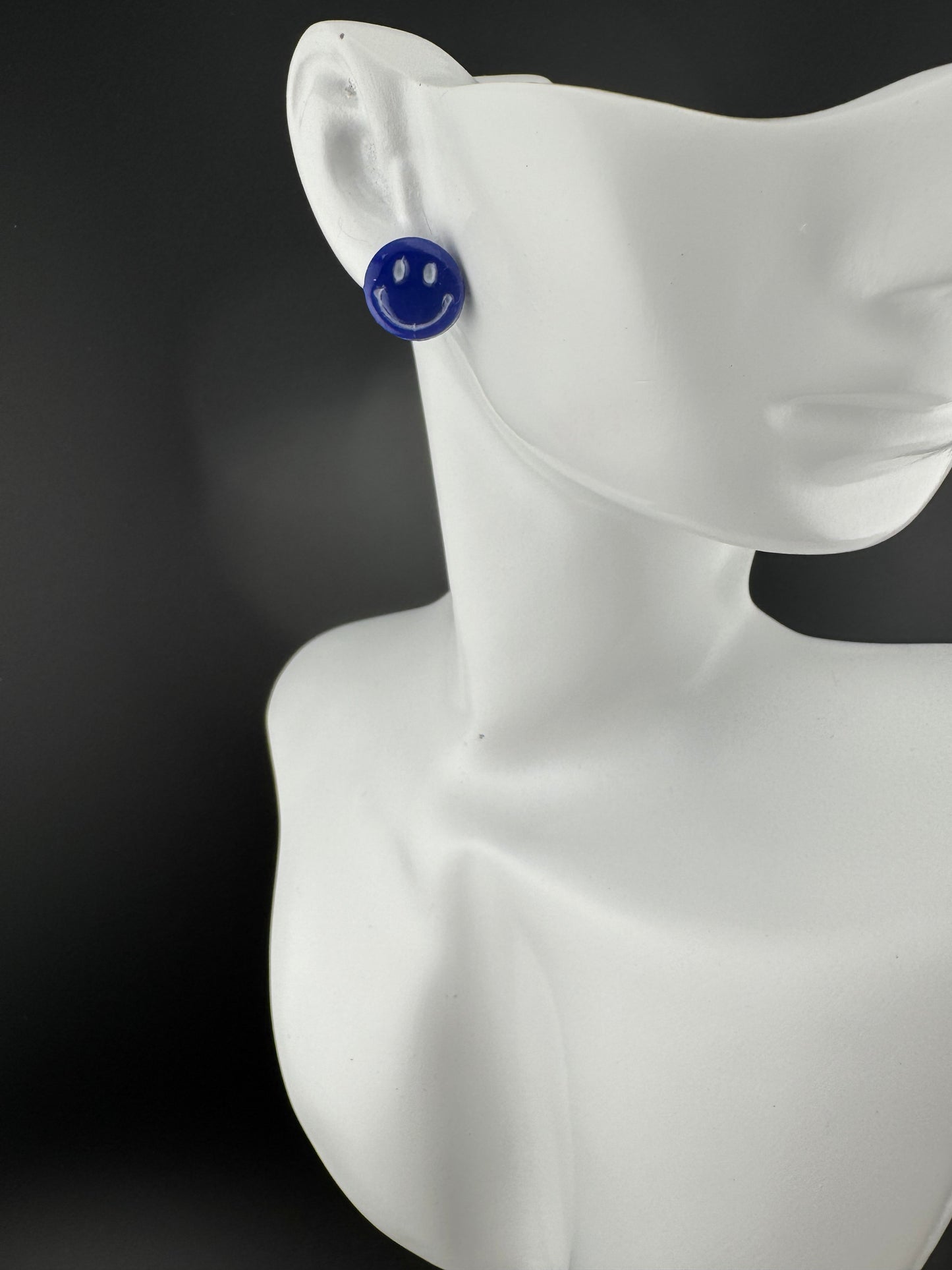 School Spirit Smiley face stud( Comes in Several Colors)