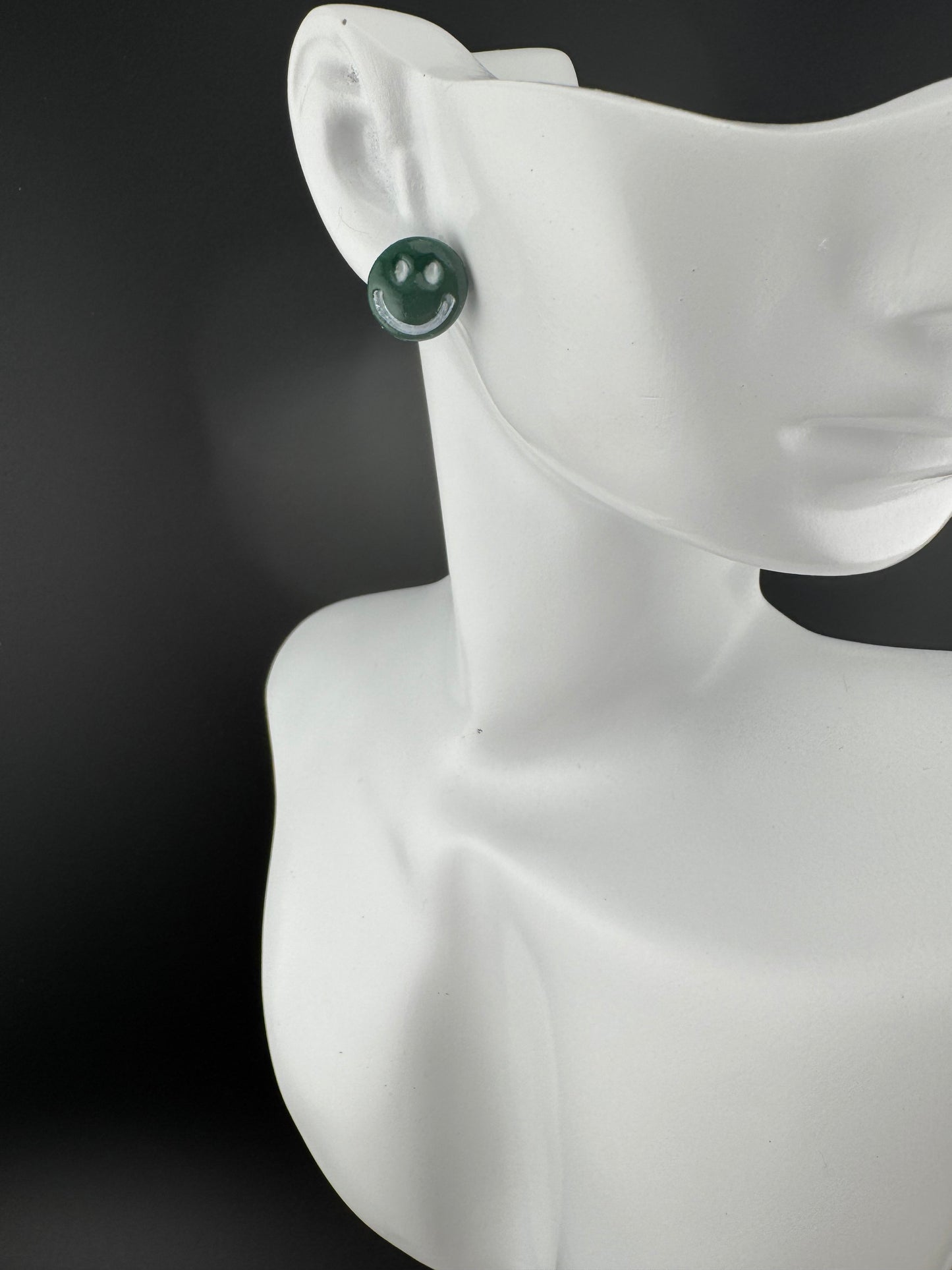 School Spirit Smiley face stud( Comes in Several Colors)