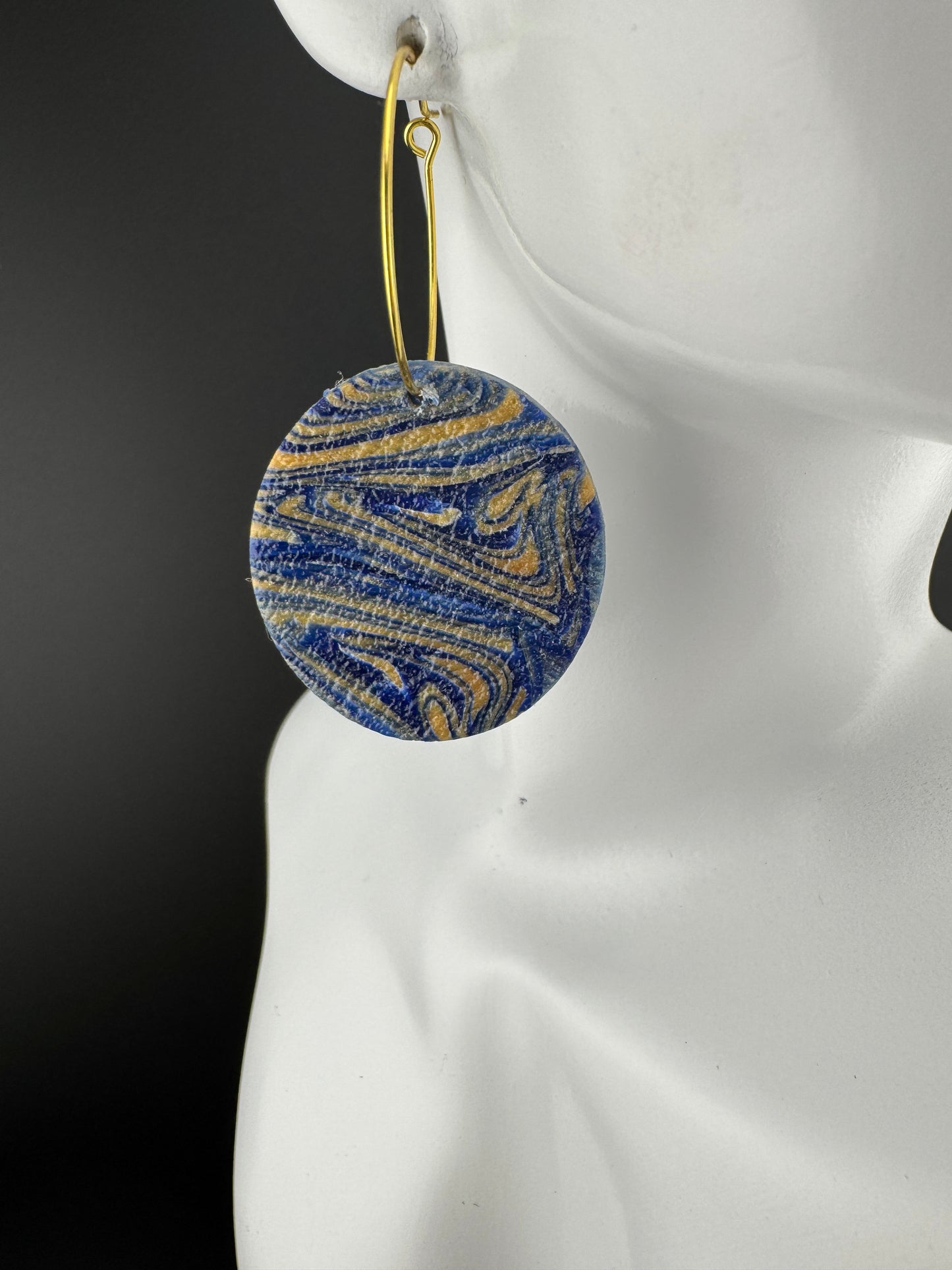 Represent Your School with these Tye-Dye Earring Hoops(Comes in Several Colors)