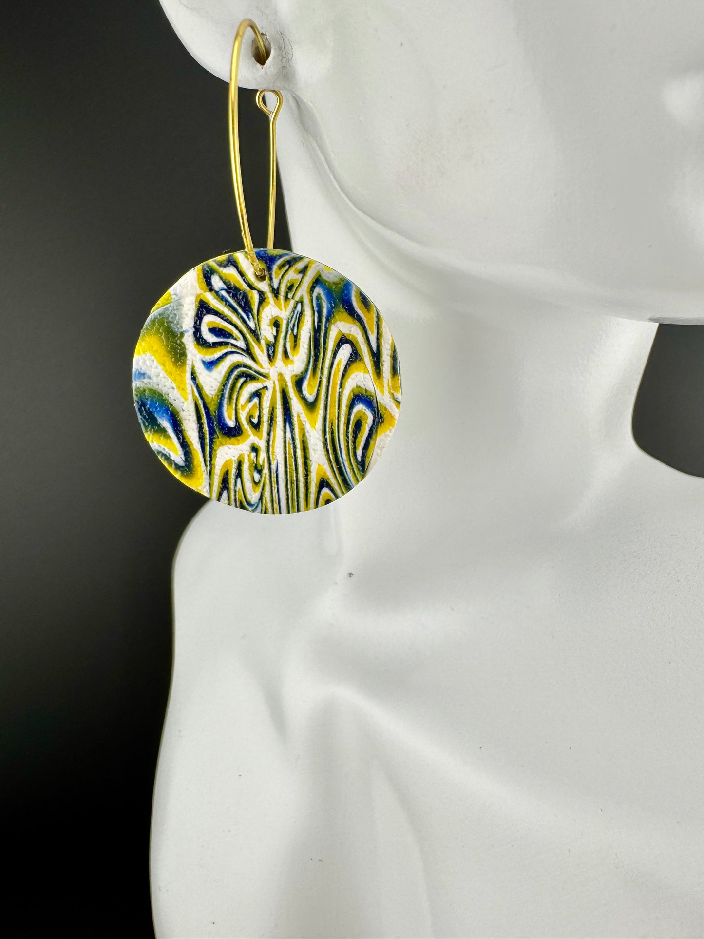 Represent Your School with these Tye-Dye Earring Hoops(Comes in Several Colors)