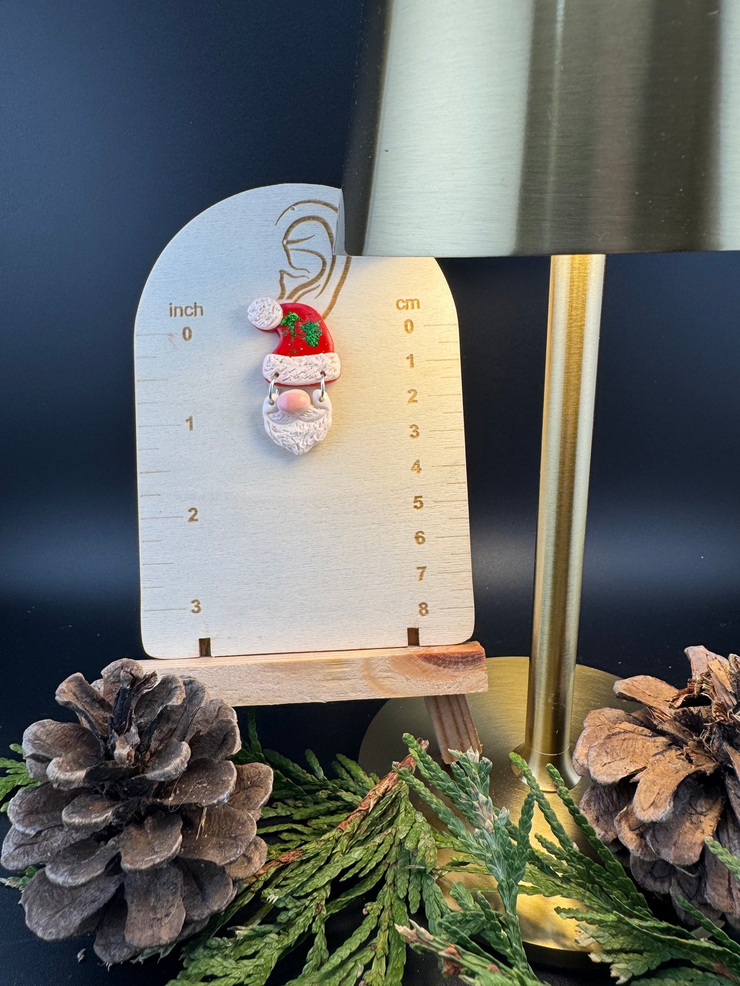 Santa Gnome Earring Studs
