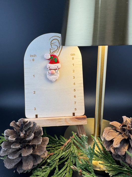 Santa Gnome Earring Studs