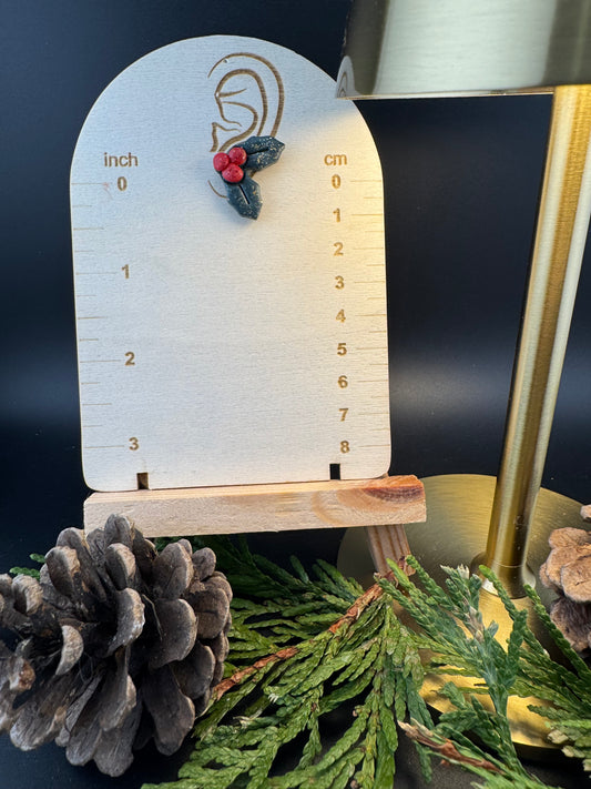 Holly Berry Stud Earrings