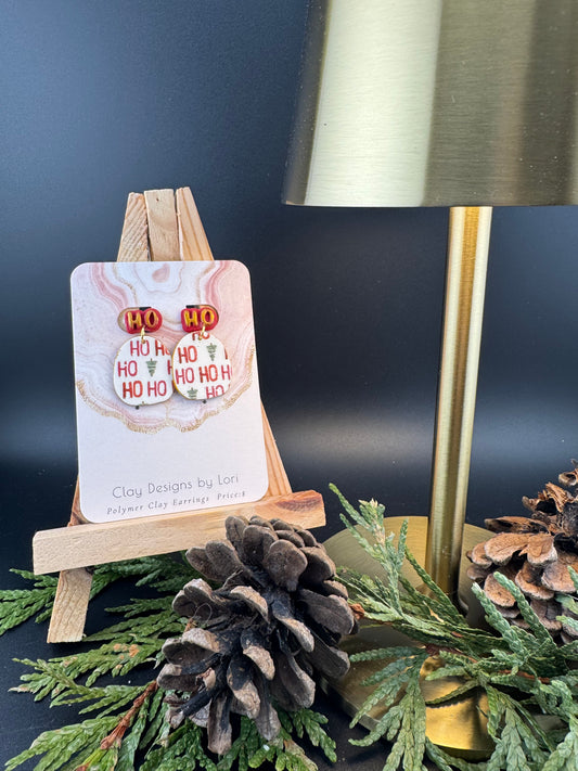 Ho, Ho, Ho Transfer Dangle in Reds and Greens