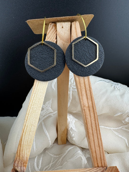 Neutral Dangle Earring - Gold or Silver Accent