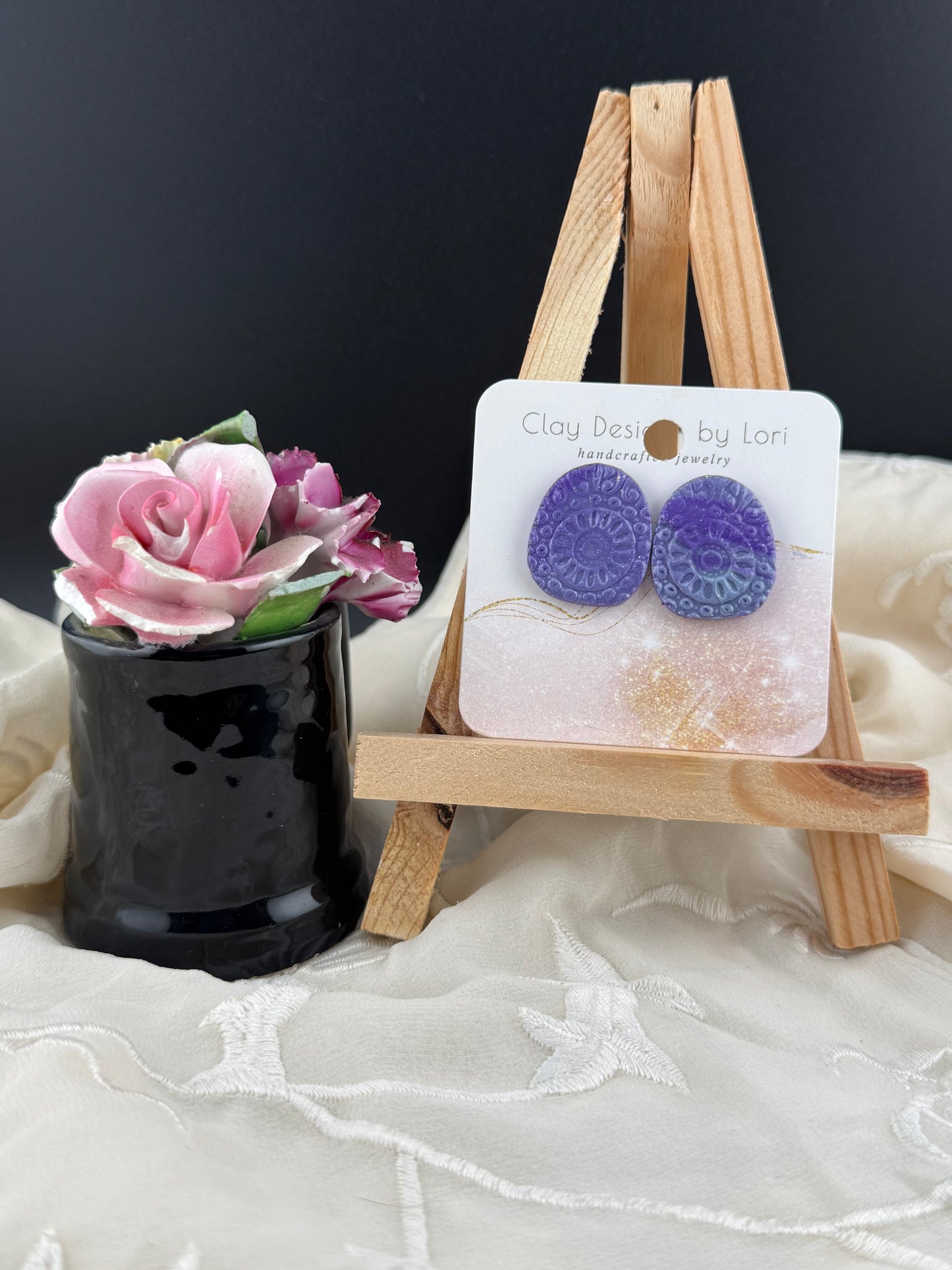 Boho Design Purple Stud