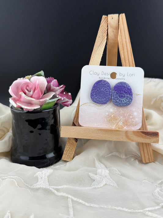 Boho Design Purple Stud