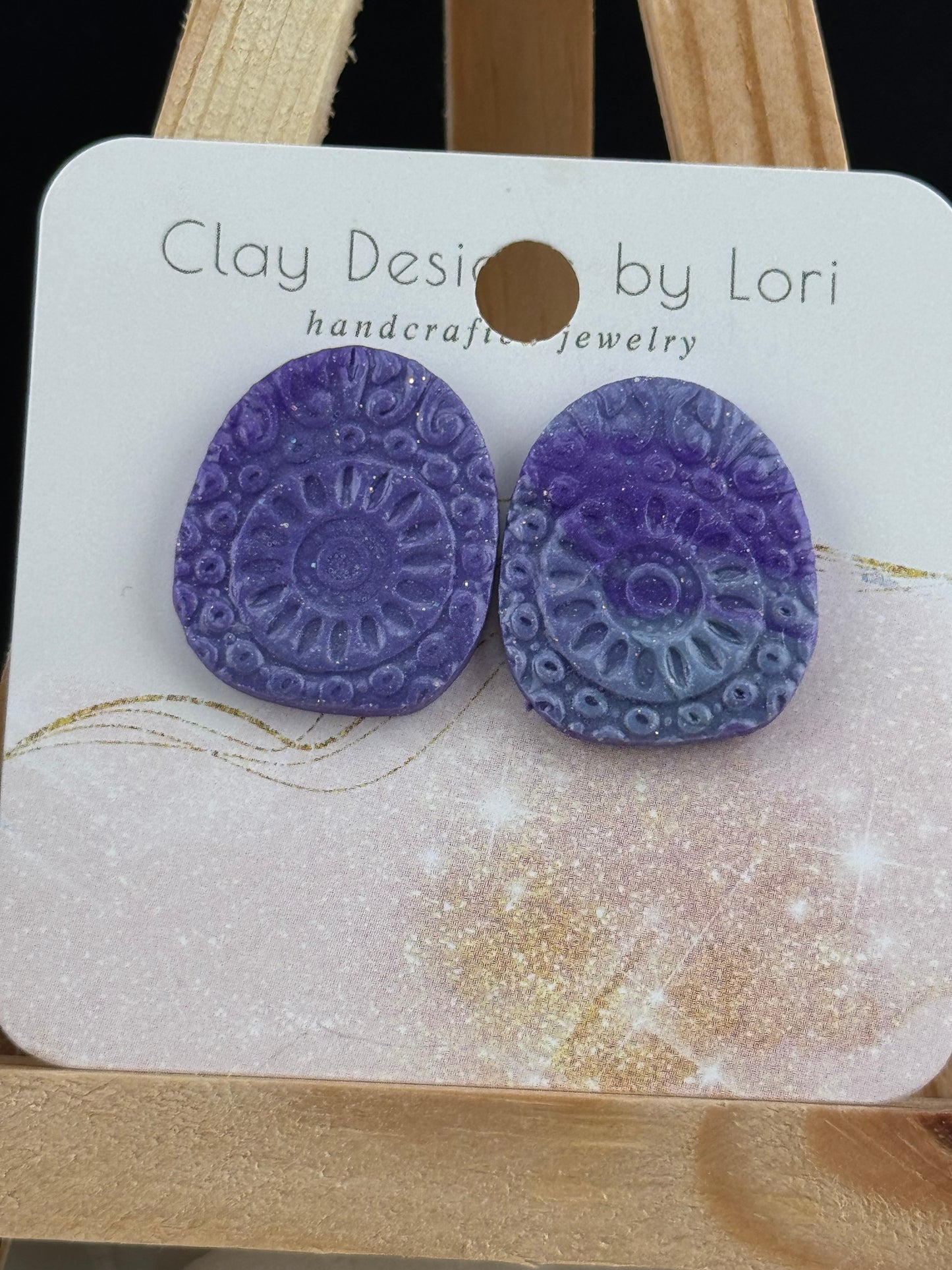 Boho Design Purple Stud