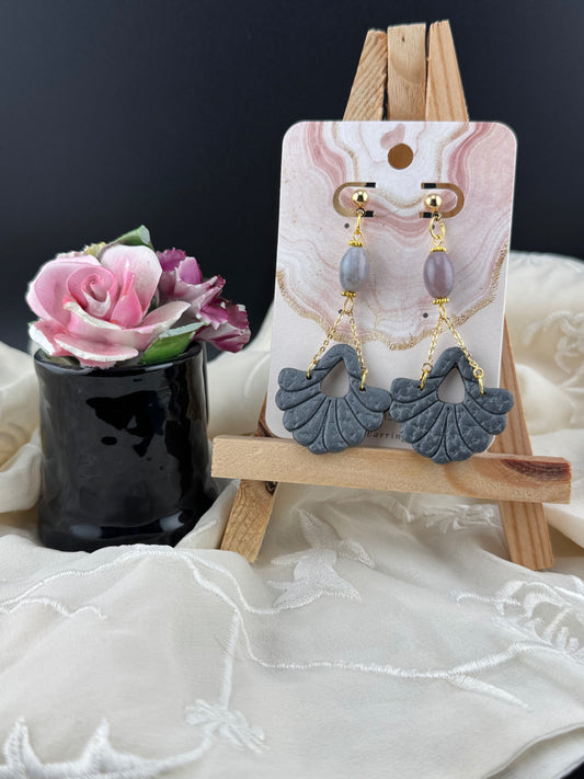 Boho Steel-Gray Earrings