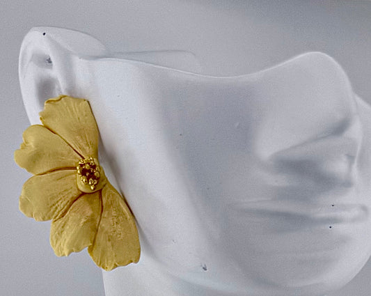 Sculpted Bloom Statement Earrings
