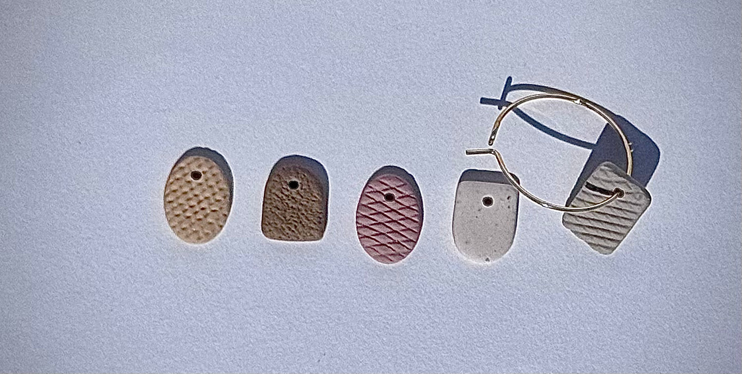 Interchangeable Neutral Charm Hoops