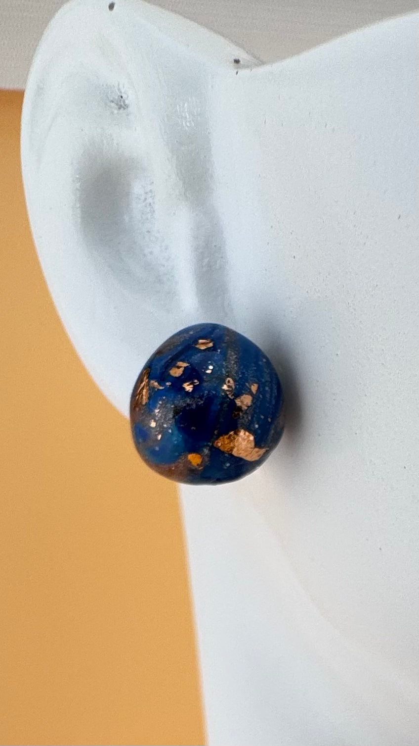 Midnight Tide Stud Earrings