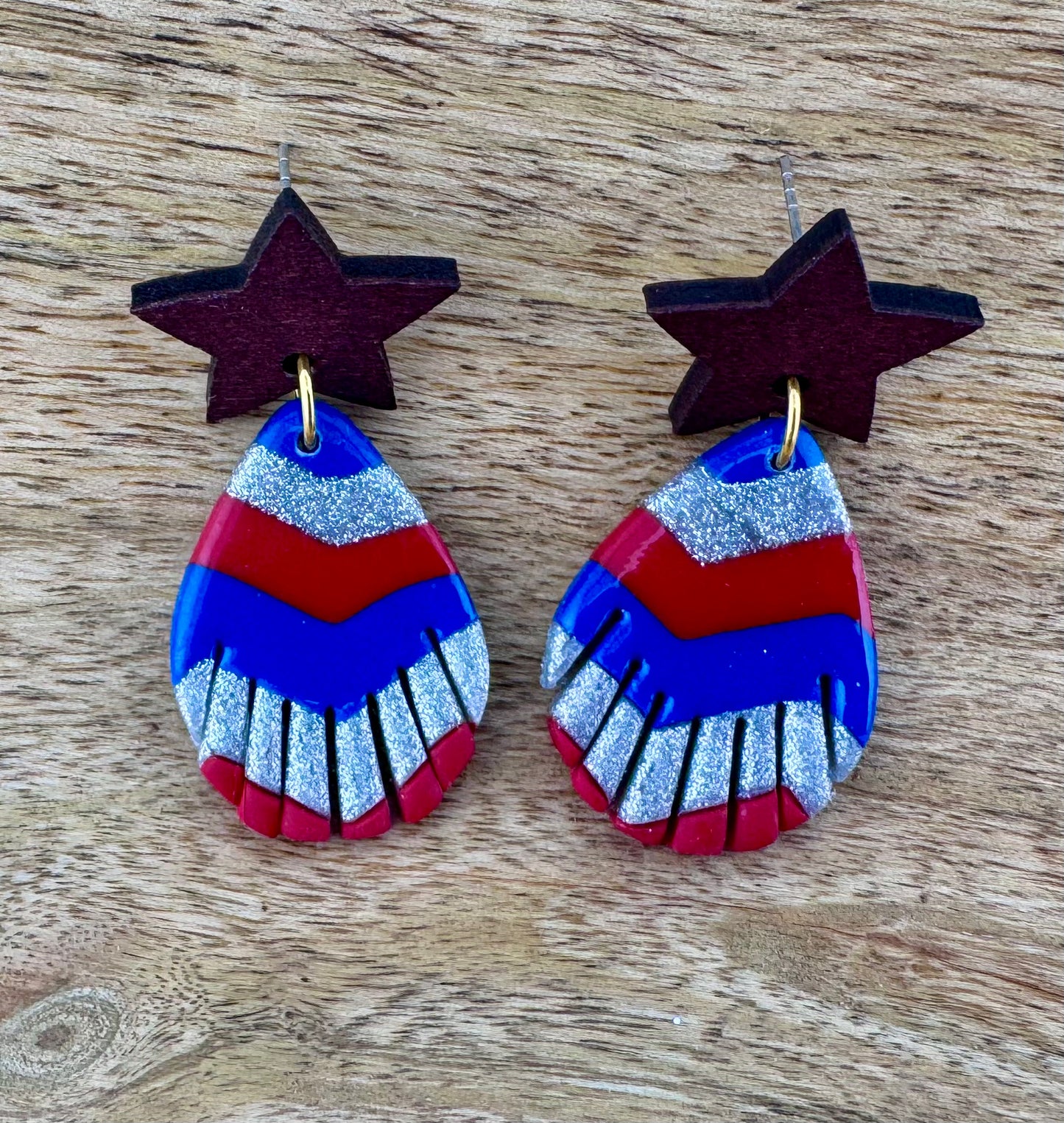 Firecraker Fan Earrings