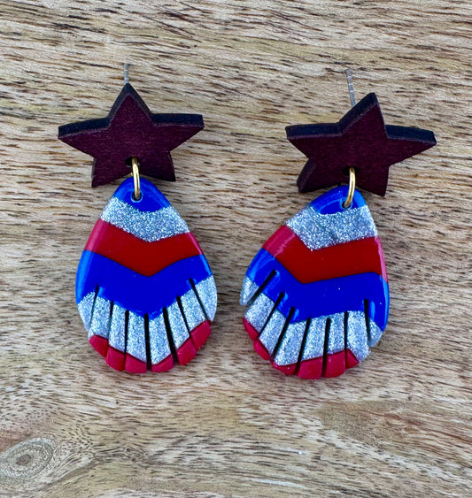 Firecraker Fan Earrings