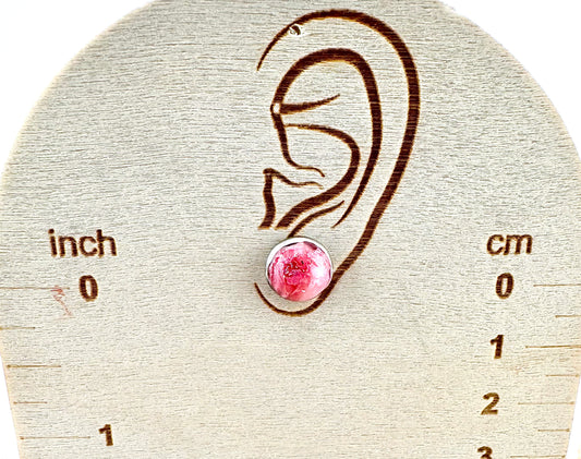 Rose Quartz Stud Earrings
