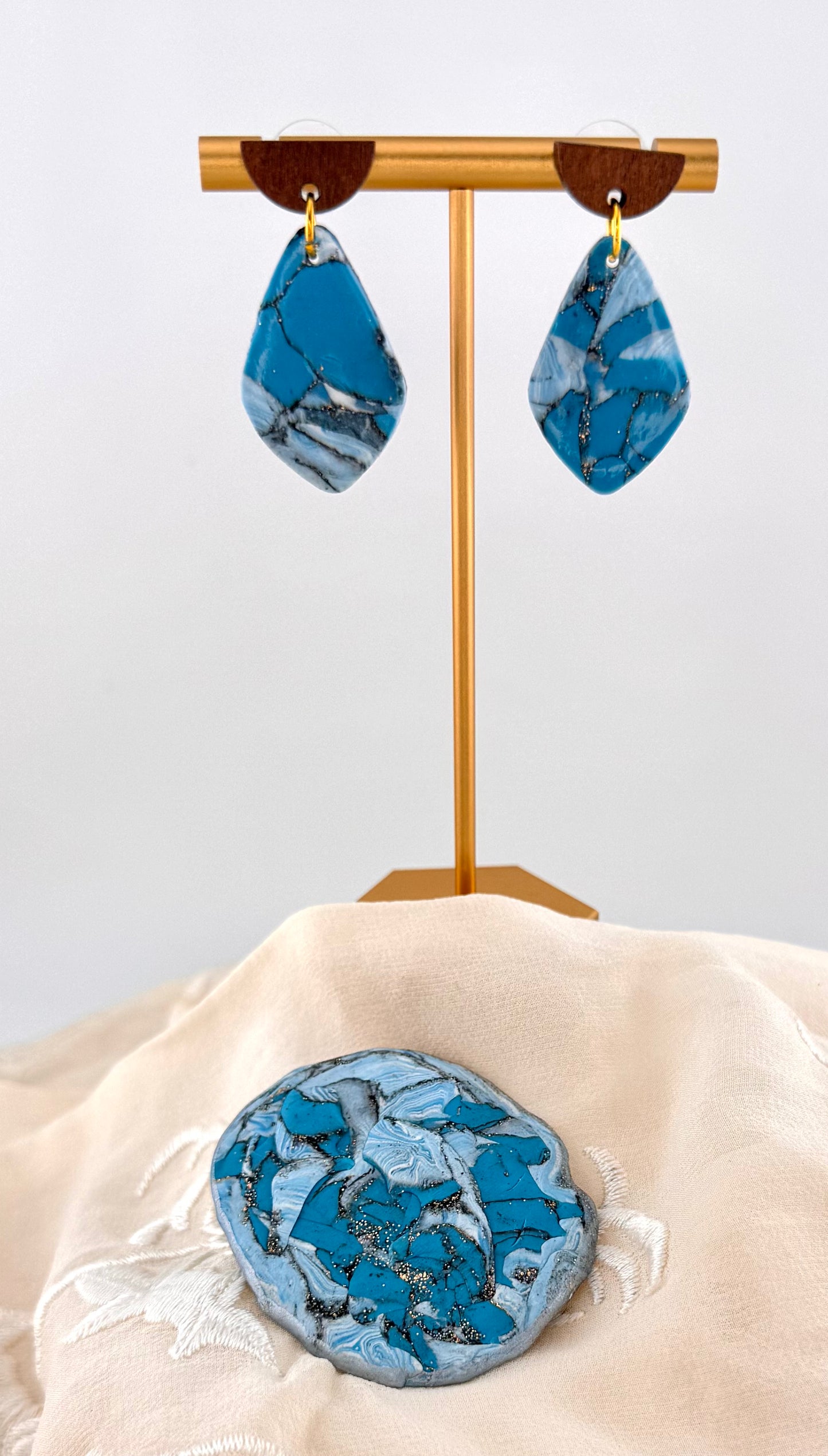 Turquoise Series-Turquoise Drop Earrings