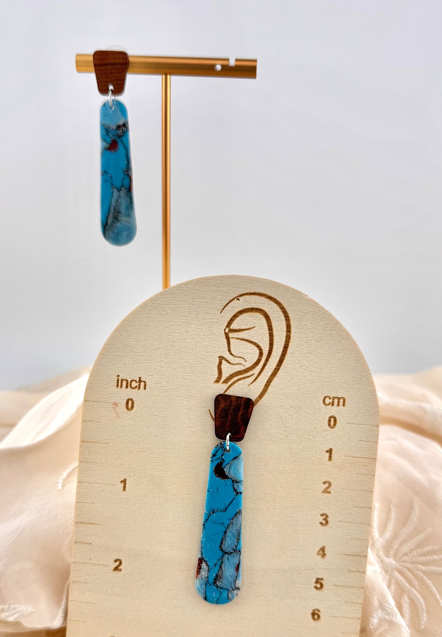 Turquoise Series-Turquoise Column Earrings