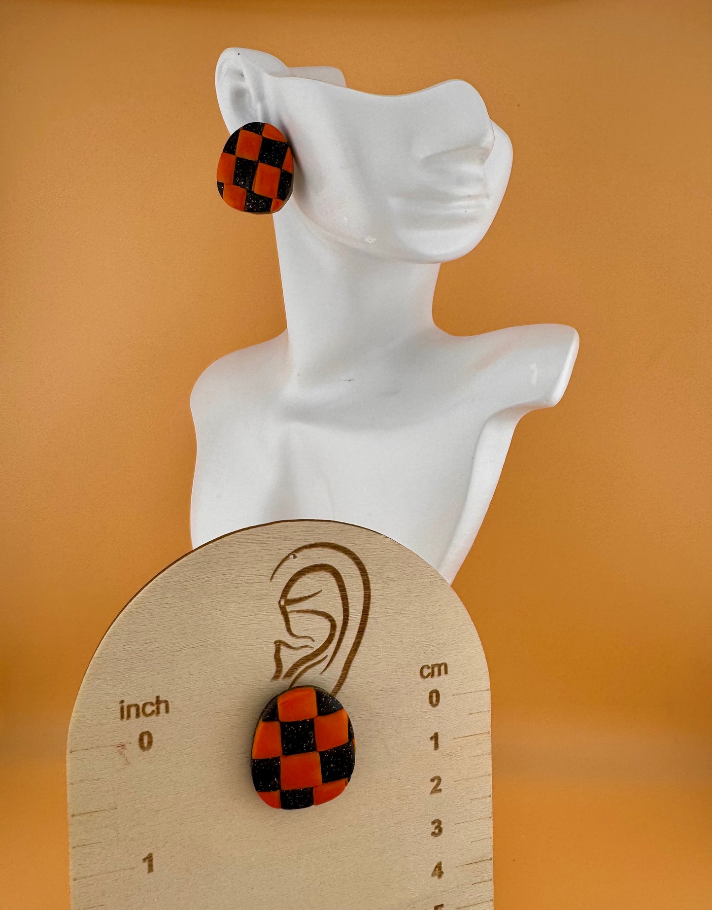 Pirate Pride Checkerboard Stud earrings