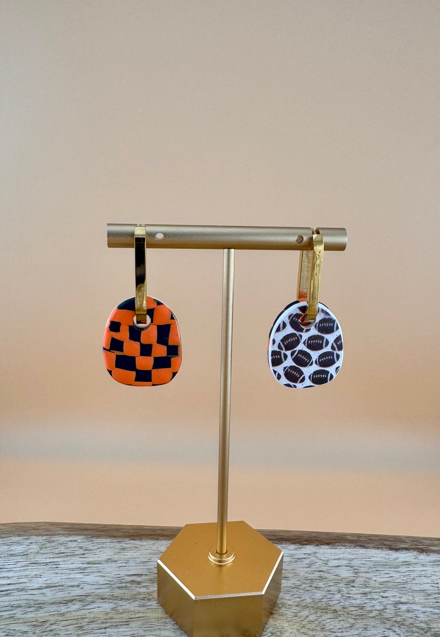 Pirate Pride Reversible Football Earrings