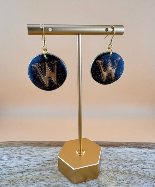 Pirate Pride "W" Statement Earrings