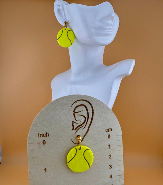 Tennis Ball Dangle Earrings 🎾