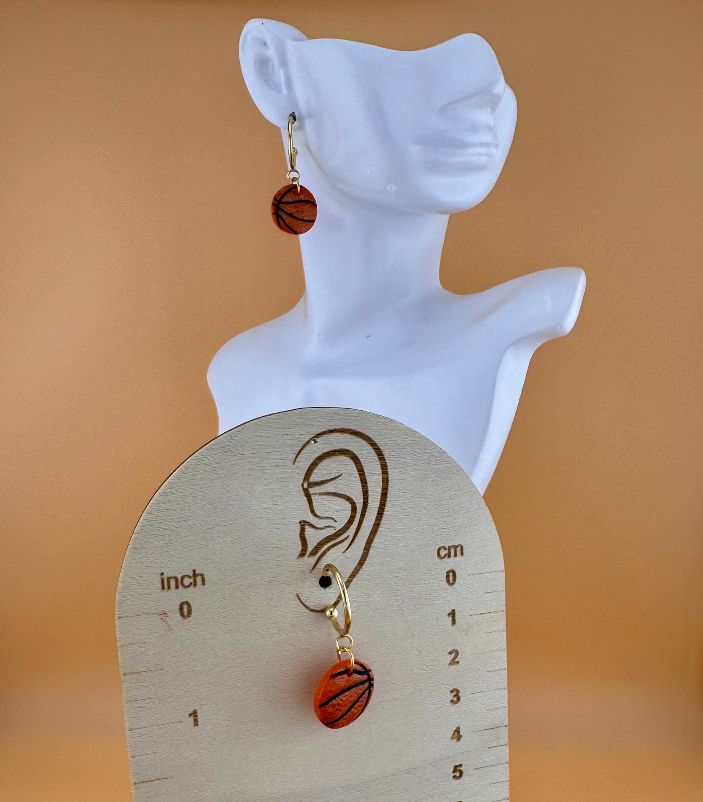 Mini Basketball Hoop Earrings