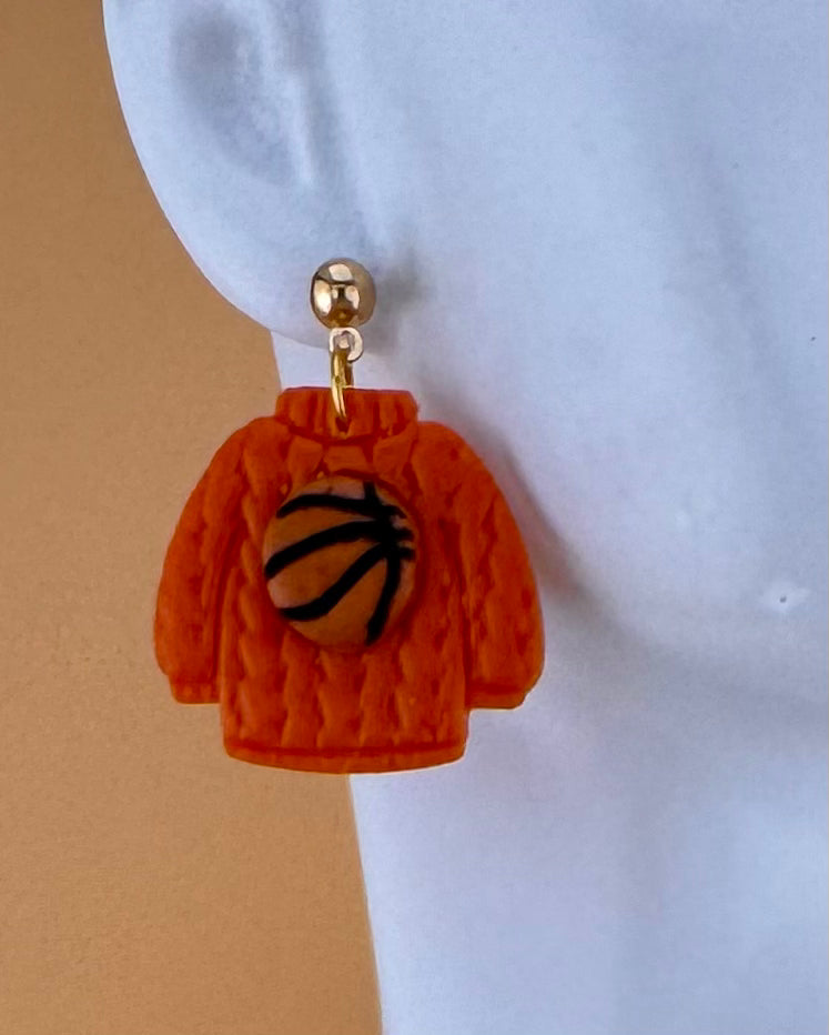 Basketball Sweater Earrings