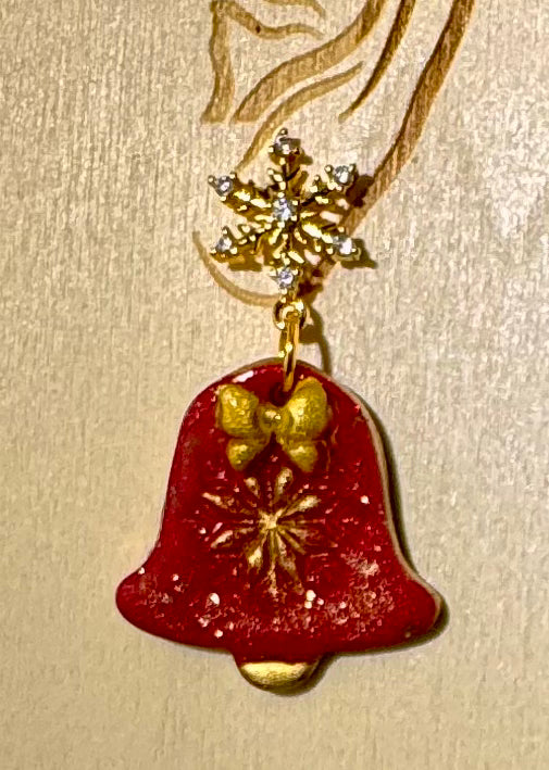 Christmas Bells and Snowflakes Earrings